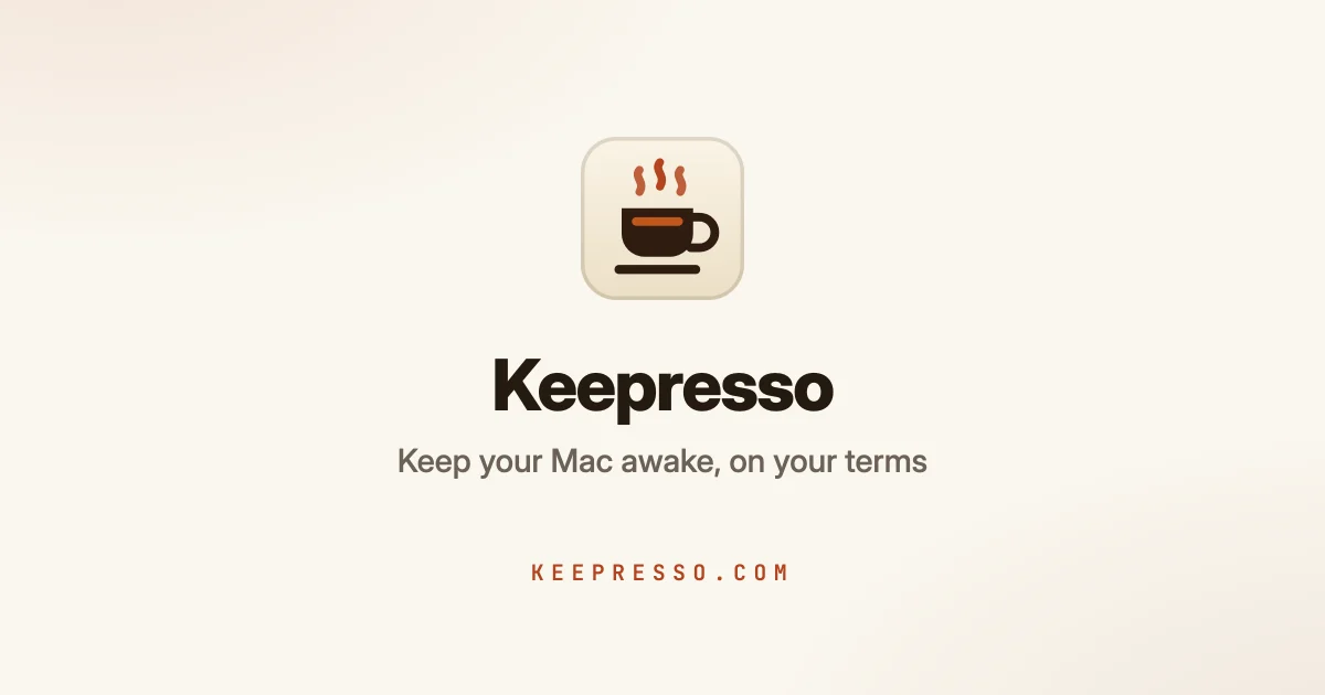 Keepresso screenshot